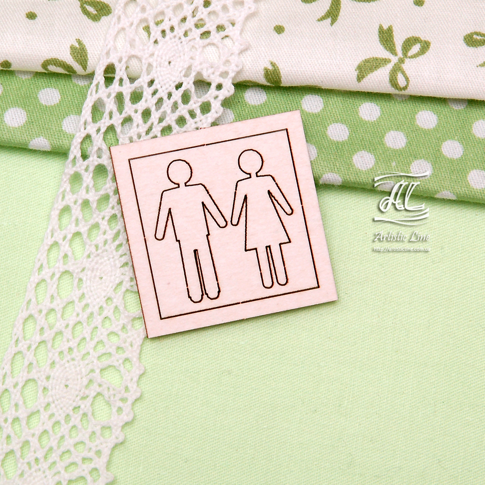Чипборд картонный, Man+Woman от Artistic Line