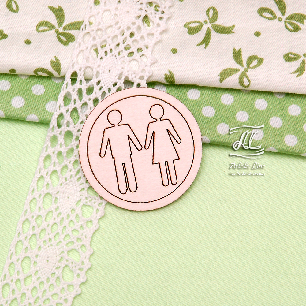 Чипборд картонный, Man and Woman от Artistic Line