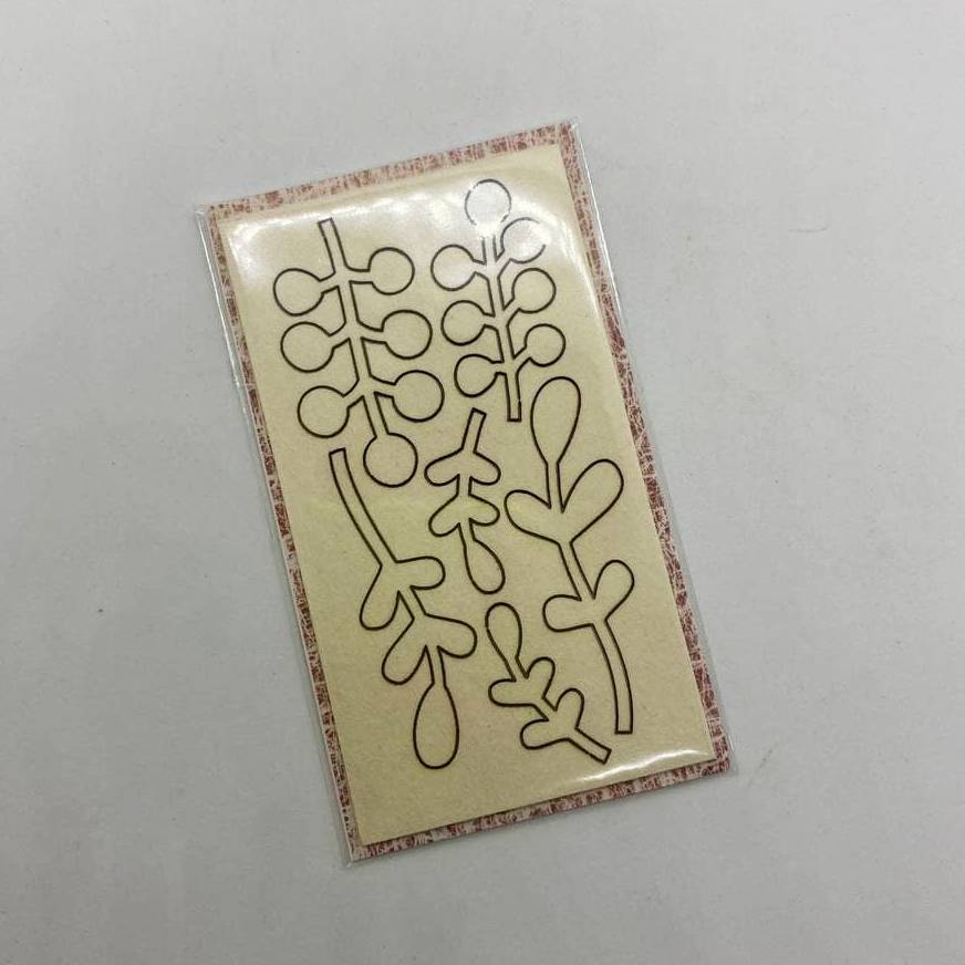 Набор чипбордов, Веточки средние 02, 6 шт., 9х5 см, Artistic Line