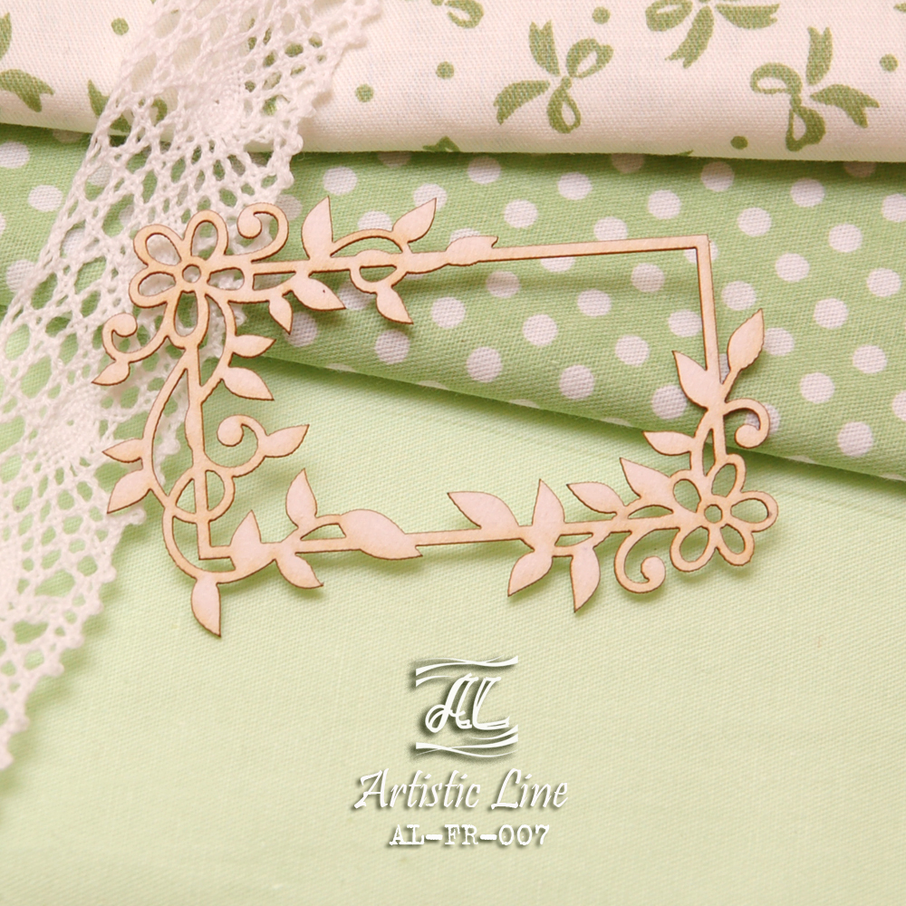 Чіпборд, Рамка з квітами, 4,5х7 см, Artistic Line