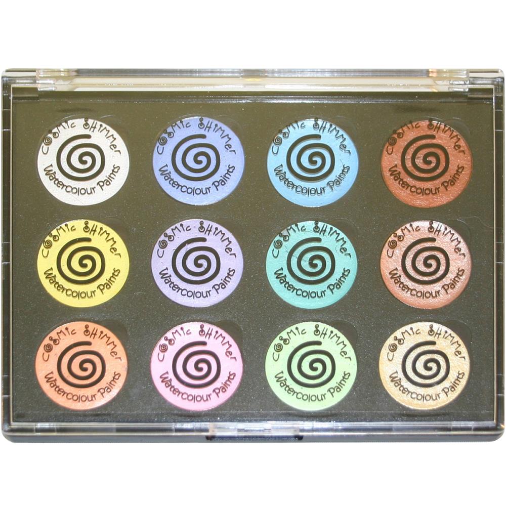Набор сияющих акварельных красок Cosmic Shimmer Iridescent Watercolor Palette Set 8 - Perfect Pastels, Creative Expressions