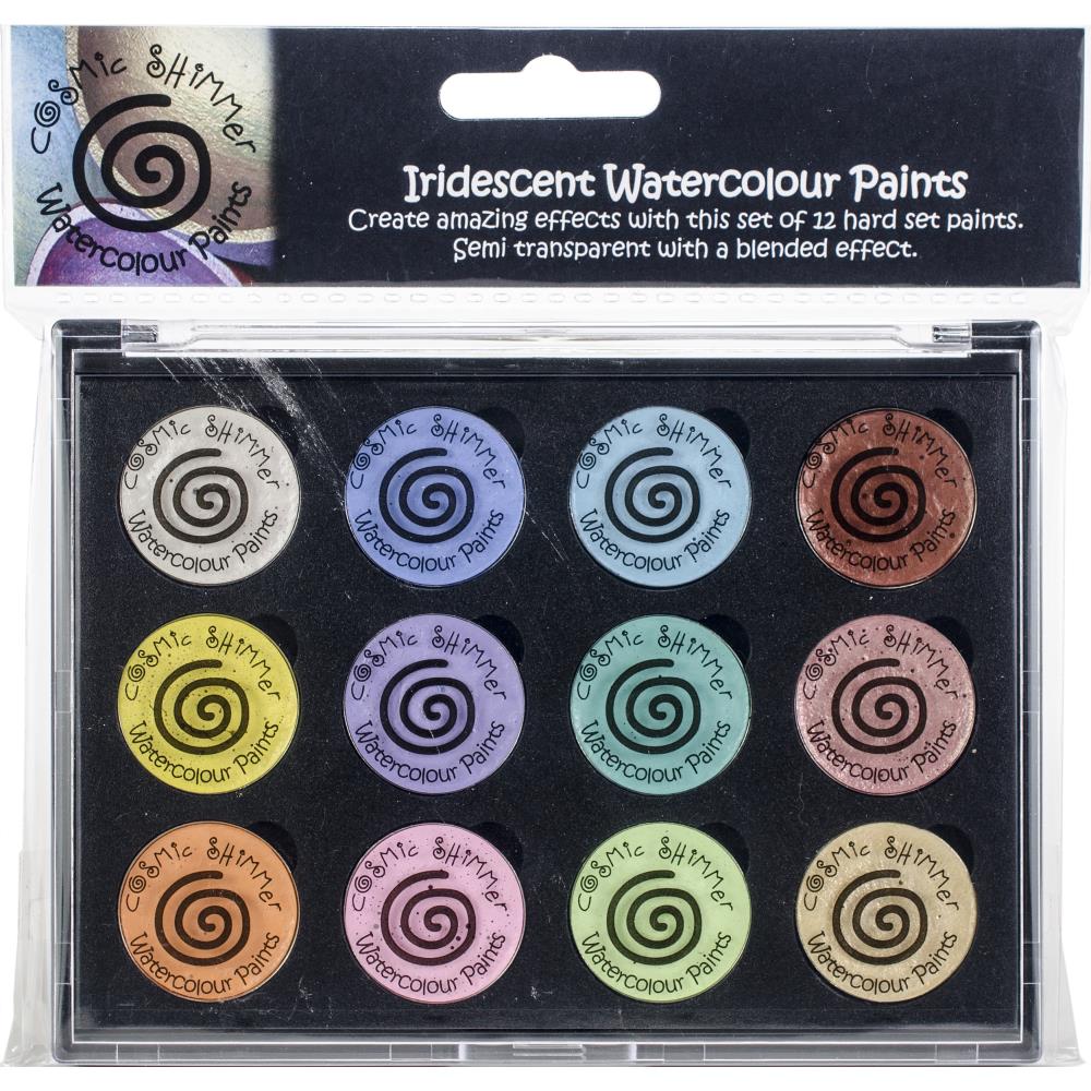 Набор сияющих акварельных красок Cosmic Shimmer Iridescent Watercolor Palette Set 8 - Perfect Pastels, Creative Expressions
