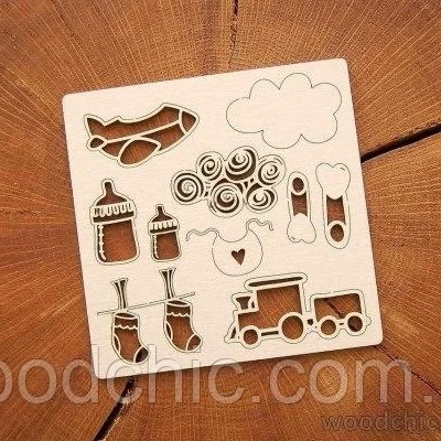 Чіпборд, Набір Дитинство, Woodchic