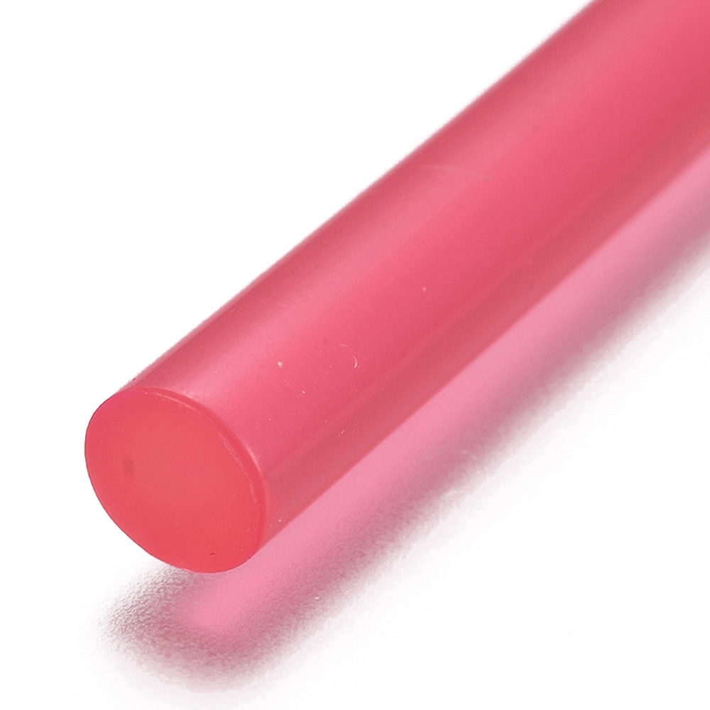 Воск в стержне на основе силикона, 10 х 0.7 см, цвет ярко-розовый прозрачный,  1шт.