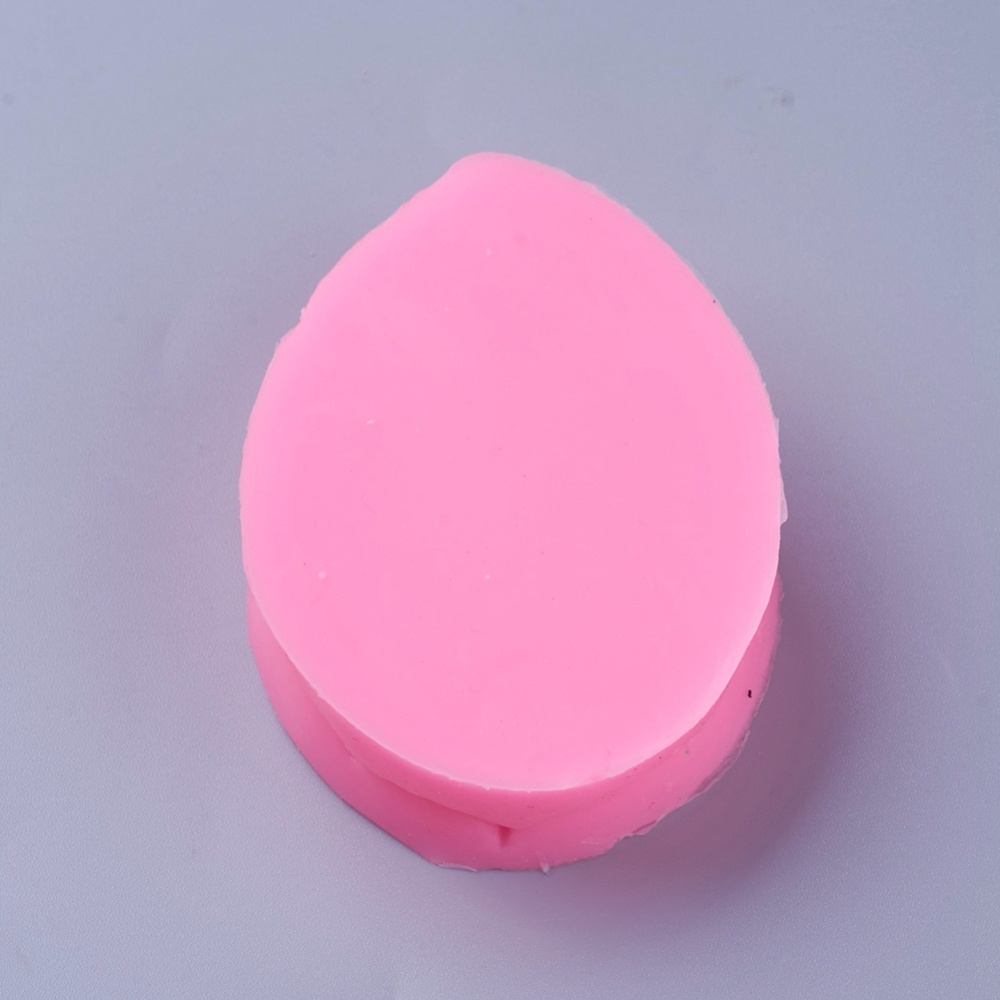 Силиконовый молд, Листья, розовый, 70x50x15 мм