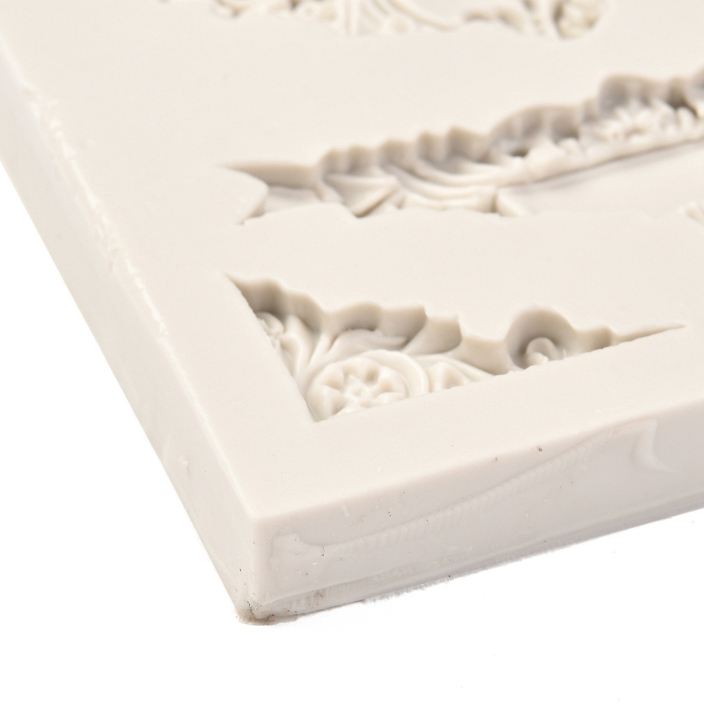 Силіконовий молд Кутики візерунки, 102х92 мм