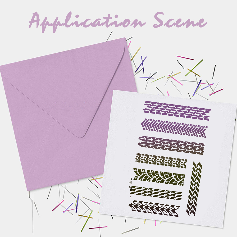 Силиконовый штамп Следы шин, 11х16 см