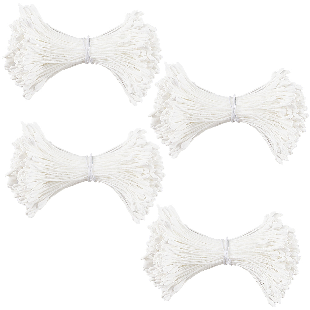 Набор тычинок для цветов, 30 веточек, белый, 60x3х2 мм