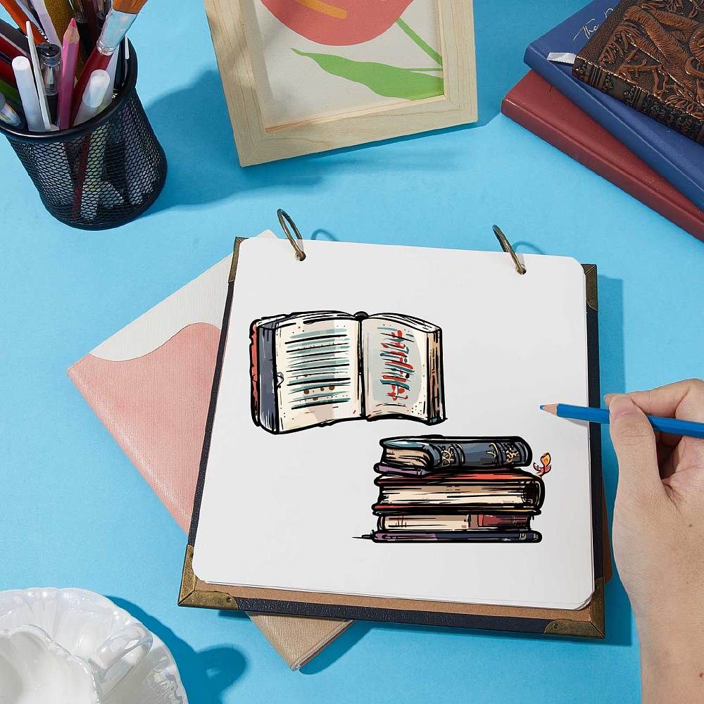 Силиконовый штамп Книги и чтение, 11х16 см