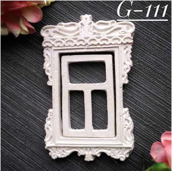 Украшение из гипса, Окно 111, 60х40 мм, Decor Kram