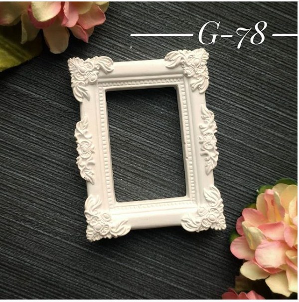 Украшение из гипса, Ажурная рамка 78, 50х40 мм, Decor Kram
