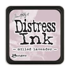 Мини подушечка с чернилами для штампинга Distress Milled Lavender, 2,5 см, Tim Holtz