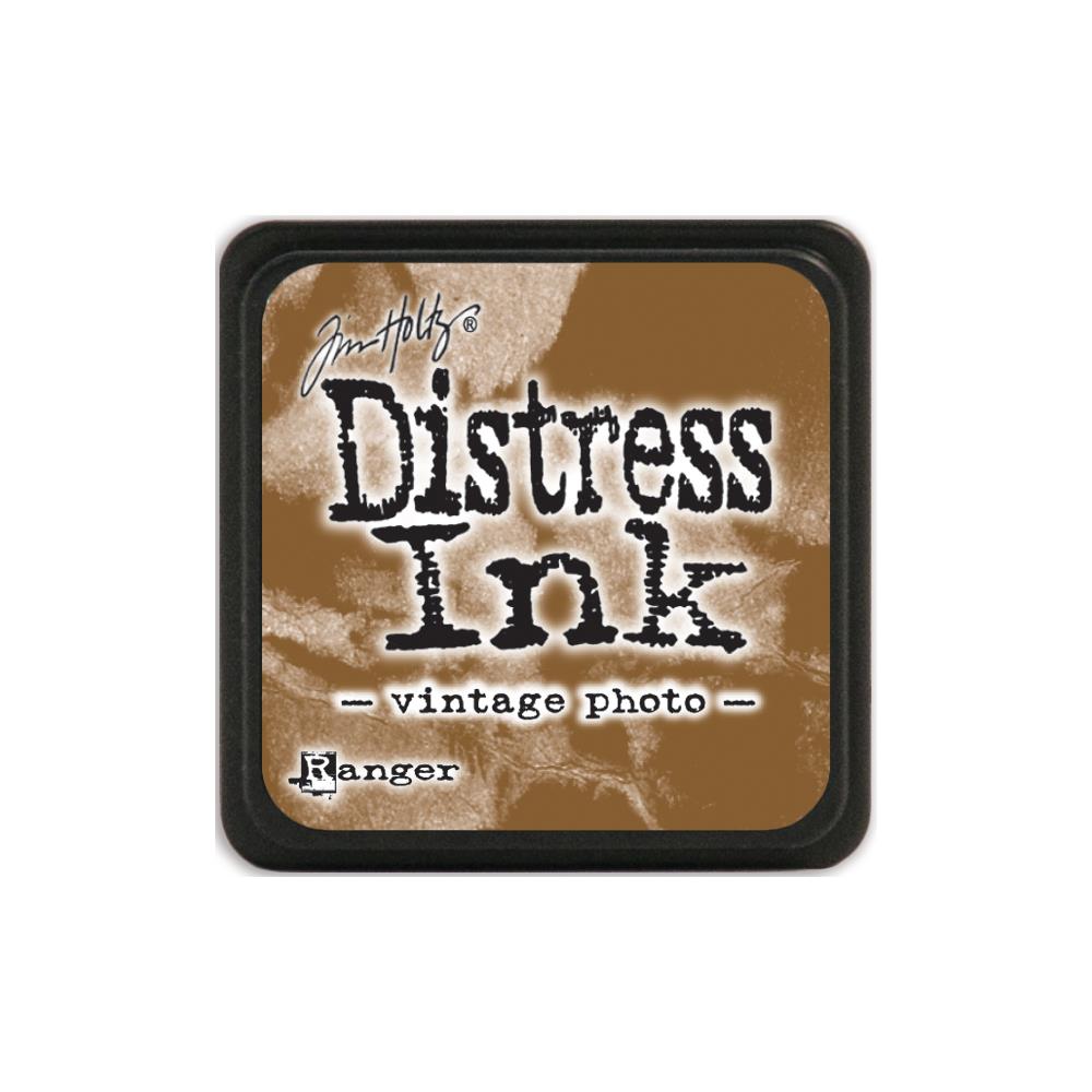 Мини подушечка с чернилами для штампинга Distress Vintage Photo, 2,5 см, Tim Holtz