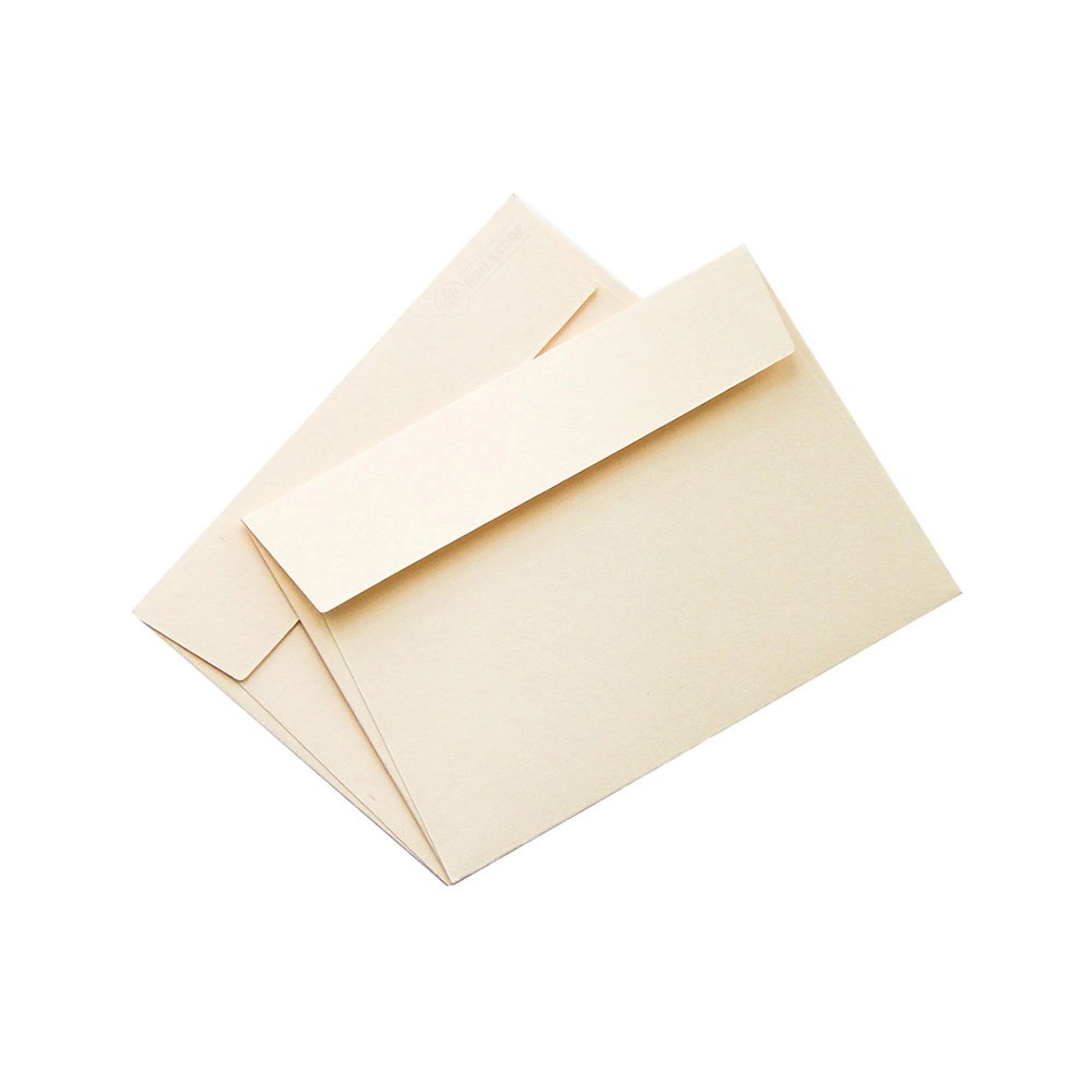 Конверт 80x110 мм 80 г/м2 (прямоугольный клапан), кремовый, 1 шт.