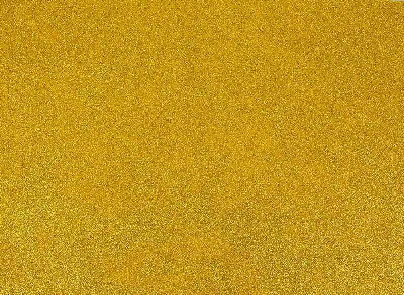 Фоамиран, глиттер, золотистый, 2 мм 20x30 см