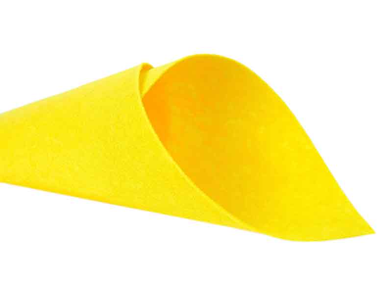 Фетр для рукоделия, жёлтый, 1 мм 20x30 см 