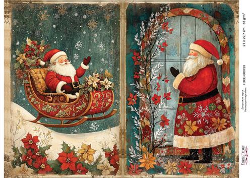 Декупажна карта Різдвяна казка #723, 21x29,7см, Фабрика Декору