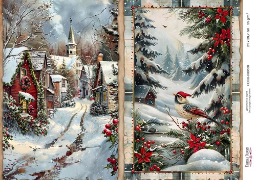 Декупажна карта #558, 21x29,7см, Фабрика Декору