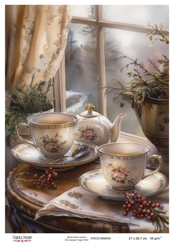 Декупажна карта #634, 21x29,7см, Фабрика Декору