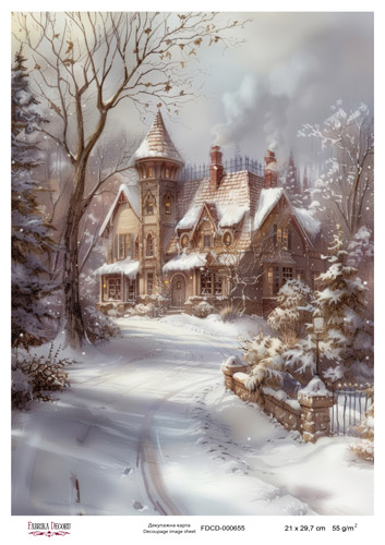 Декупажна карта #655, 21x29,7см, Фабрика Декору