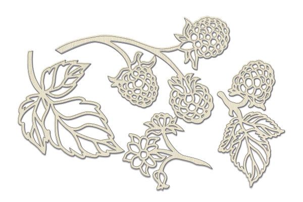 Набір чіпбордів, Summer botanical diary, # 691, бежевий, 10х15 см, Фабрика Декору