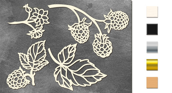Набір чіпбордів, Summer botanical diary, # 691, бежевий, 10х15 см, Фабрика Декору