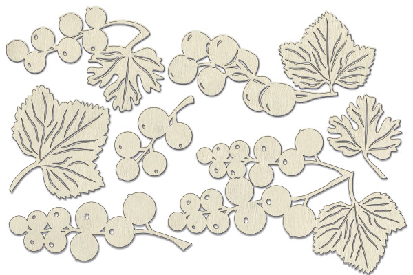 Набір чіпбордів, Summer botanical diary, # 700, бежевий, 10х15 см, Фабрика Декору