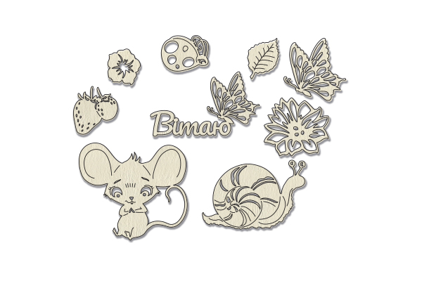 Набір чіпбордів Happy mouse day 10х15 см #791, Фабрика Декору