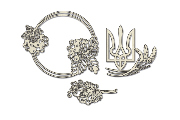 Набор чипбордов Inspired by Ukraine 10х15 см #798, Фабрика Декора