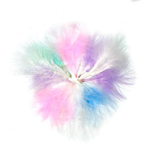 Набір пір'я Пухові, Різнокольорові, 10 шт, від 12 см до 17 см, Фабрика Декору