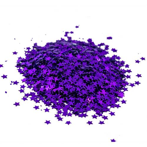 Пайетки Stars mini - 018, 20 гр, 30 мл, фиолетовый, Фабрика Декора