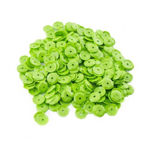 Паєтки Round rosettes - 218, 20 гр, 30 мл, салатовий, Фабрика Декору