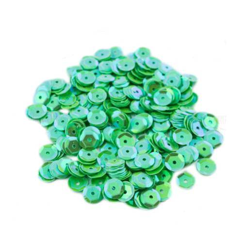 Паєтки Round rosettes - 223, 20 гр, 30 мл, аквамарин, райдужний перламутр, Фабрика Декору