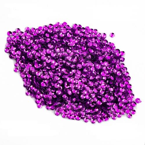 Паєтки Round rosettes mini - 508, 20 гр, 30 мл, ліловий, металік, Фабрика Декору