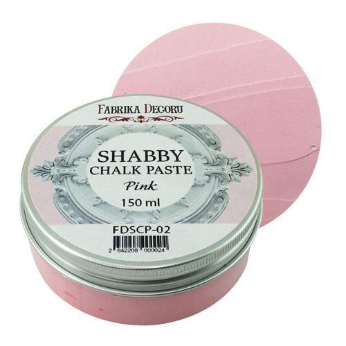 Крейдяна паста, Shabby Chalk Paste, Рожева, 150 мл, Фабрика Декору