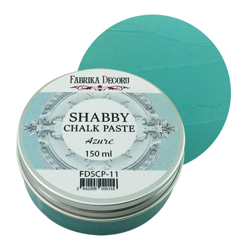 Крейдяна паста, Shabby Chalk Paste, Лазурна, 150 мл, Фабрика Декору