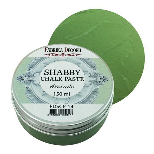 Меловая паста, Shabby Chalk Paste, Авокадо, 150 мл, Фабрика Декора