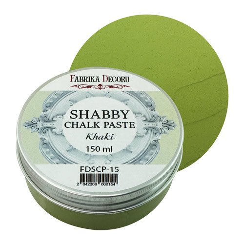 Крейдяна паста, Shabby Chalk Paste, Хакі, 150 мл, Фабрика Декору