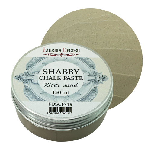 Крейдяна паста, Shabby Chalk Paste, Річковий пісок, 150 мл, Фабрика Декору