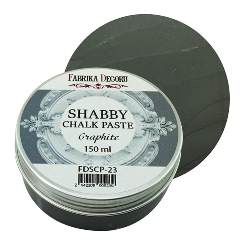Крейдяна паста, Shabby Chalk Paste, Графіт, 150 мл, Фабрика Декору