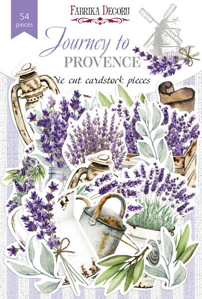 Набор высечек,  Journey to Provence, 54 шт, Фабрика Декору