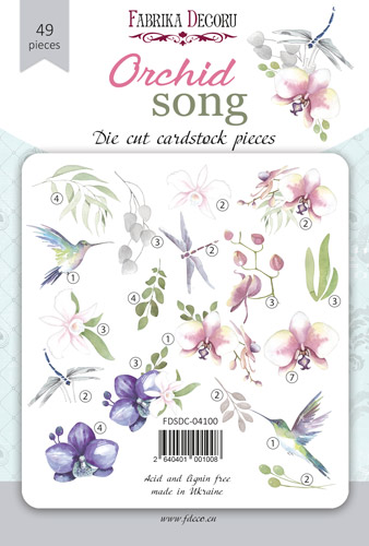 Набір вирубування, Orchid song, 49 шт, Фабрика Декору