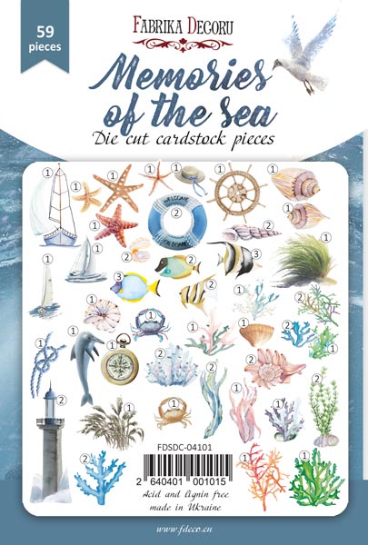 Набір висічок, колекція Memories of the sea, 59 шт, Фабрика Декору