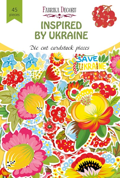 Набор высечек, коллекция Inspired by Ukraine 45 шт, Фабрика Декора