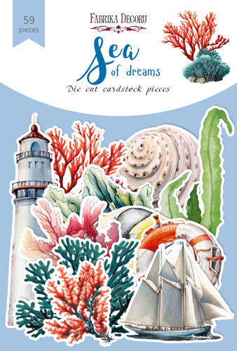 Набір вирубування для скрапбукінгу Sea of dreams, 59 шт, Фабрика Декору