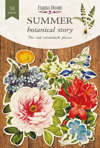 Набір висічок, колекція Summer botanical story, 58 шт, Фабрика Декору