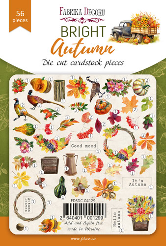 Набір вирубування, Bright Autumn, 56 шт, Фабрика Декору