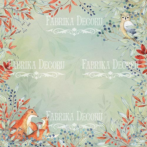 Набір скраппаперу Colors of Autumn, 30,5x30,5см, 10 арк., Фабрика Декору