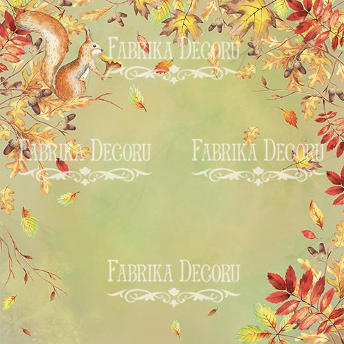 Набір скраппаперу Colors of Autumn, 30,5x30,5см, 10 арк., Фабрика Декору