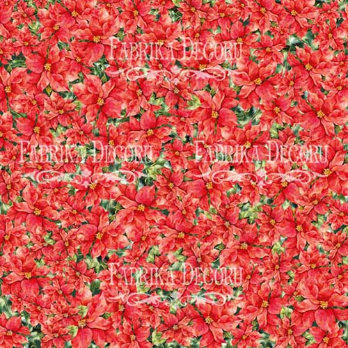 Набір скраппаперу Our warm christmas 20x20 см 10 аркушів, Фабрика Декору